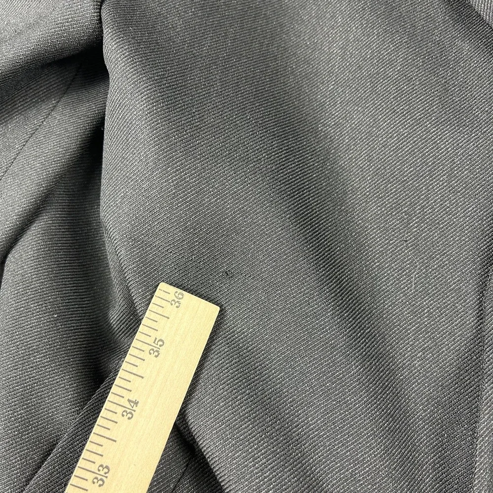 Canali Overcoat Mens 42R Black Wool Single Breasted Water Resistant Italy‎